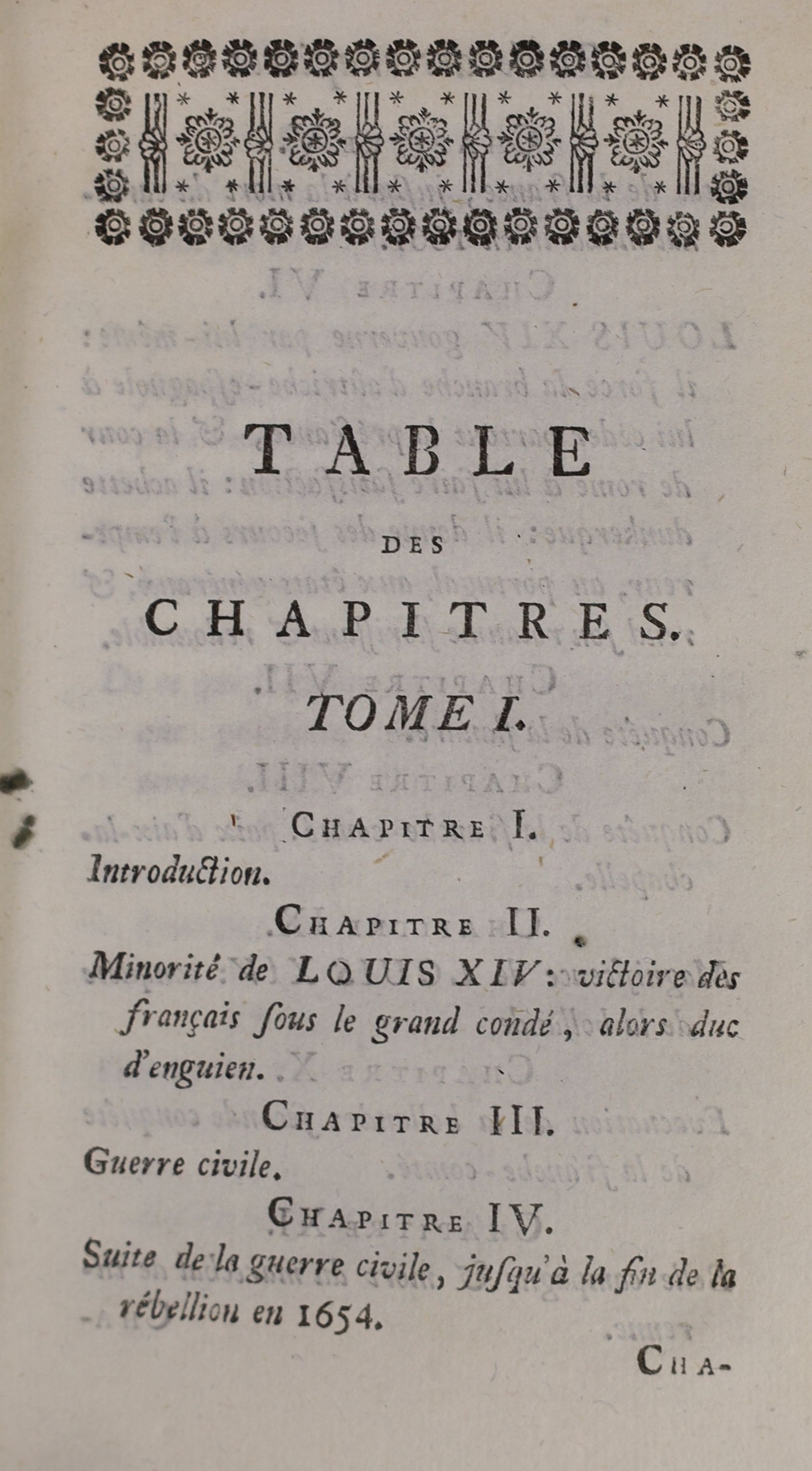 Voltaire, Francois Marie Arouet de, - Le Siecle de Louis XIV, 1st edition, 2vols, 12mo, calf, C.F. Henning, Berlin, 1751, Note: Under the pseudonym of M. de Francheville, whilst at the court of King Frederick II of Pruss